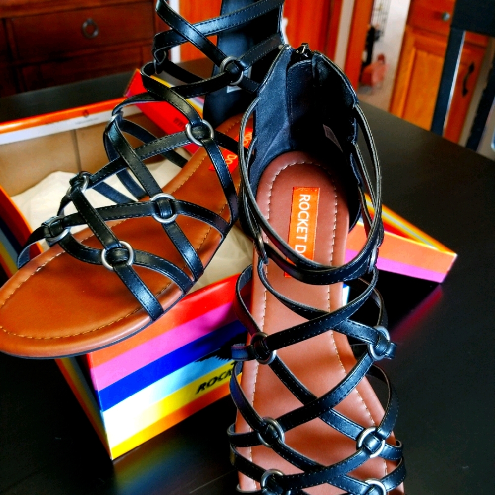 Never worn size 9 Rocket Dog sandals